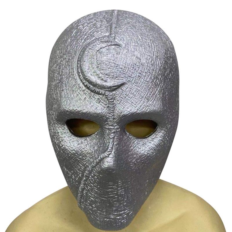 Black Marc Spector Cosplay Mask Moon Knight Latex Mask