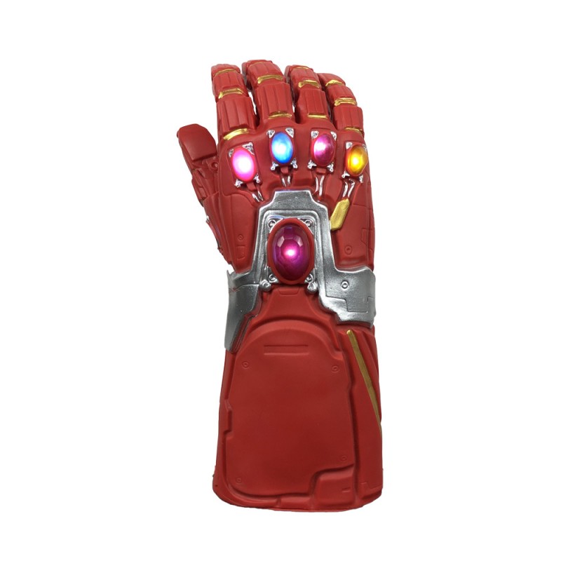 Red Glowing Iron Man Gauntlet Cosplay Glove
