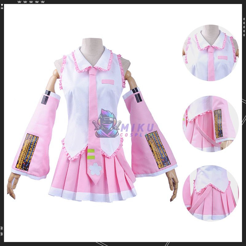 Vocaloid Hatsune Miku Cosplay Sakura Miku Costumes
