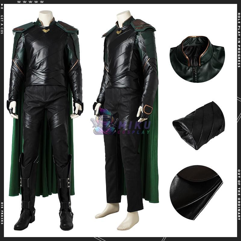 Loki Halloween Costume Thor Ragnarok Cosplay Outfit
