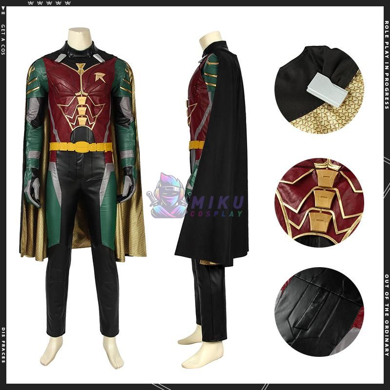 Adult Robin Costume Titans Robin Cosplay Dick Grayson Suit