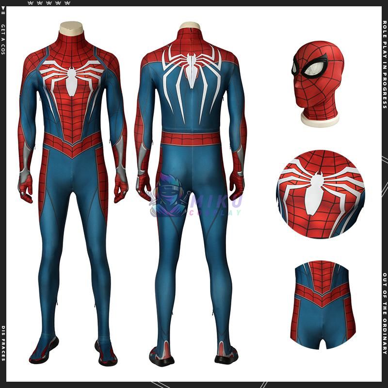 Marvel's Spider-Man PS4 Costumes Spiderman Game Cosplay Suit Top Level