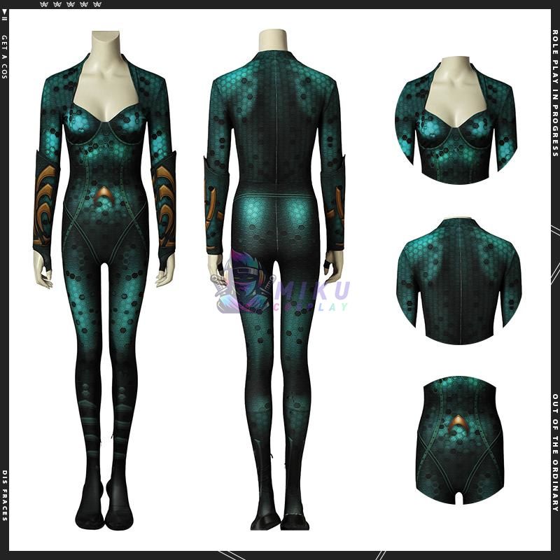 Aquaman Mera 3D Printed Cosplay Costumes