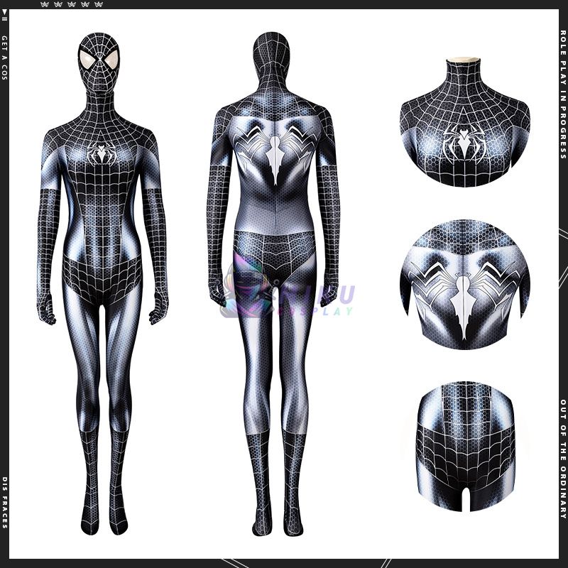 Female Spiderman Black Suit Venom Costumes Adult Costume