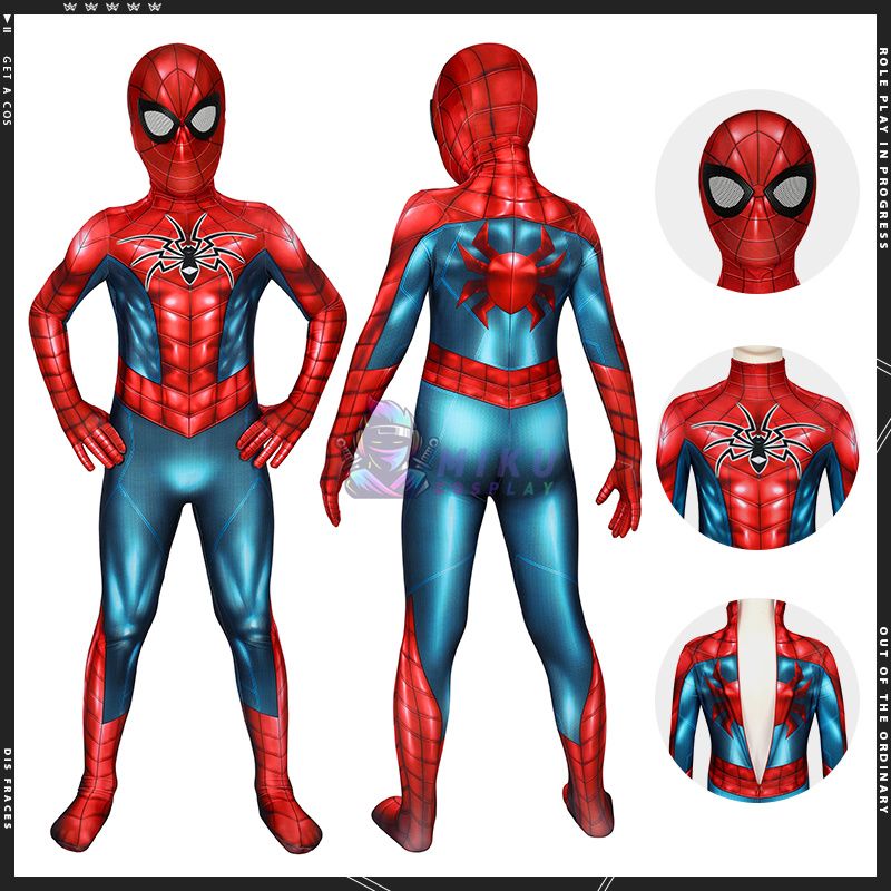 Kids Spider-Armor MK IV Suit Children Spiderman Costume