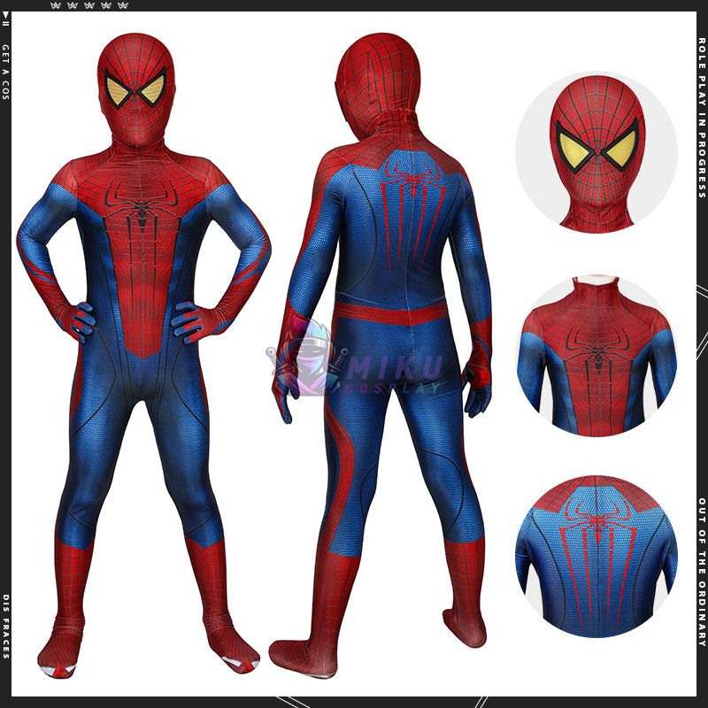 Kid Spiderman Costume The Amazing Spiderman Suit Peter Parker Cosplay