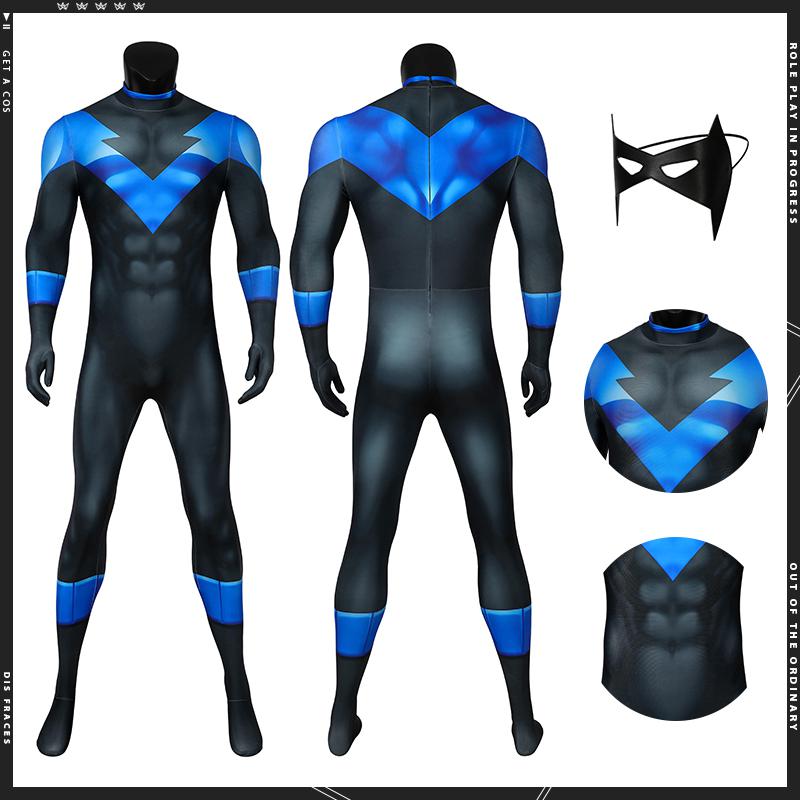 Nightwing Costume Batman Under the Red Hood Cosplay 3D Printed Suit