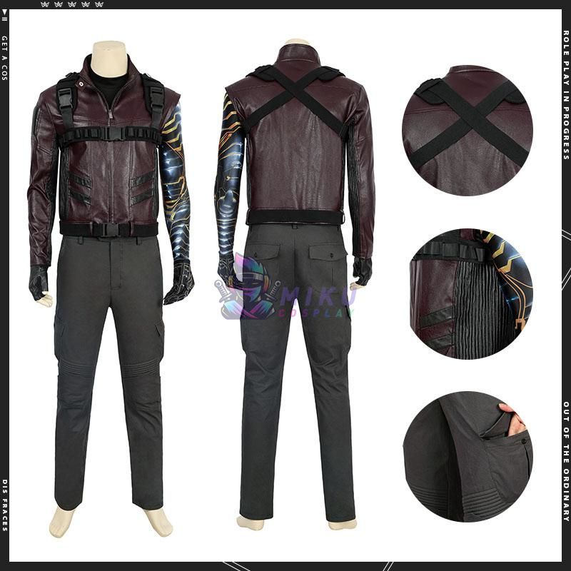 Falcon And Winter Soldier Bucky Barnes Cosplay Costumes