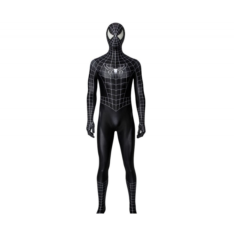 Spiderman Black Suit Venom Halloween Costume Eddie Brock Cosplay Suit ...