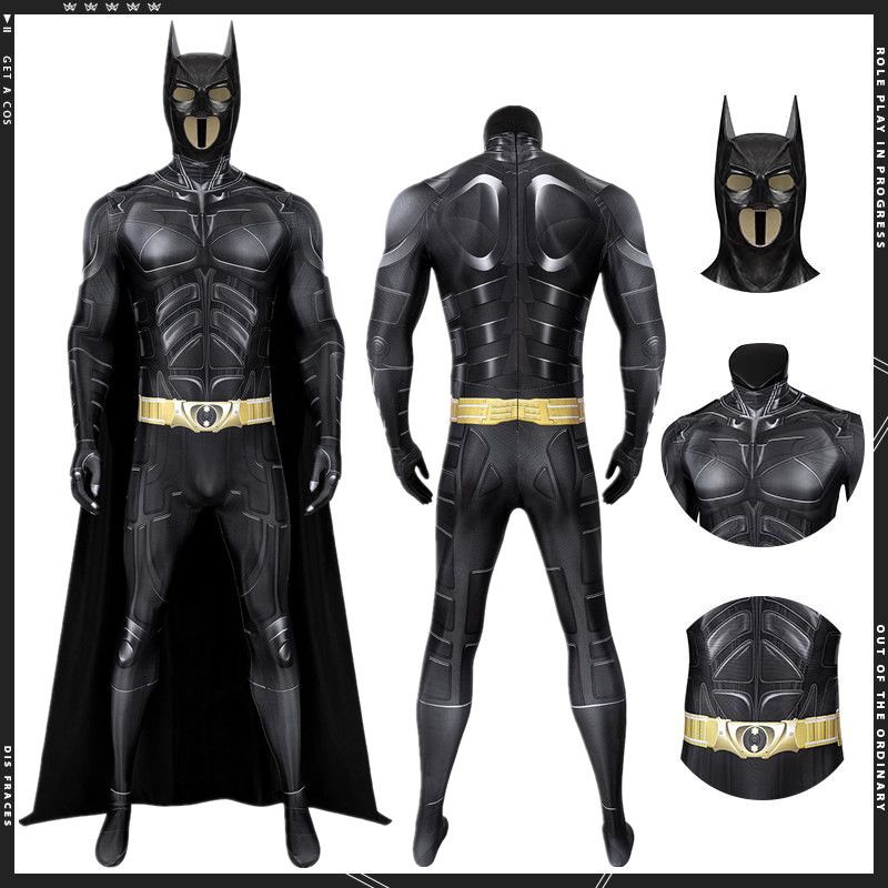 Batman Costume For Adult Dark Knight Rises Bruce Wayne The Batman