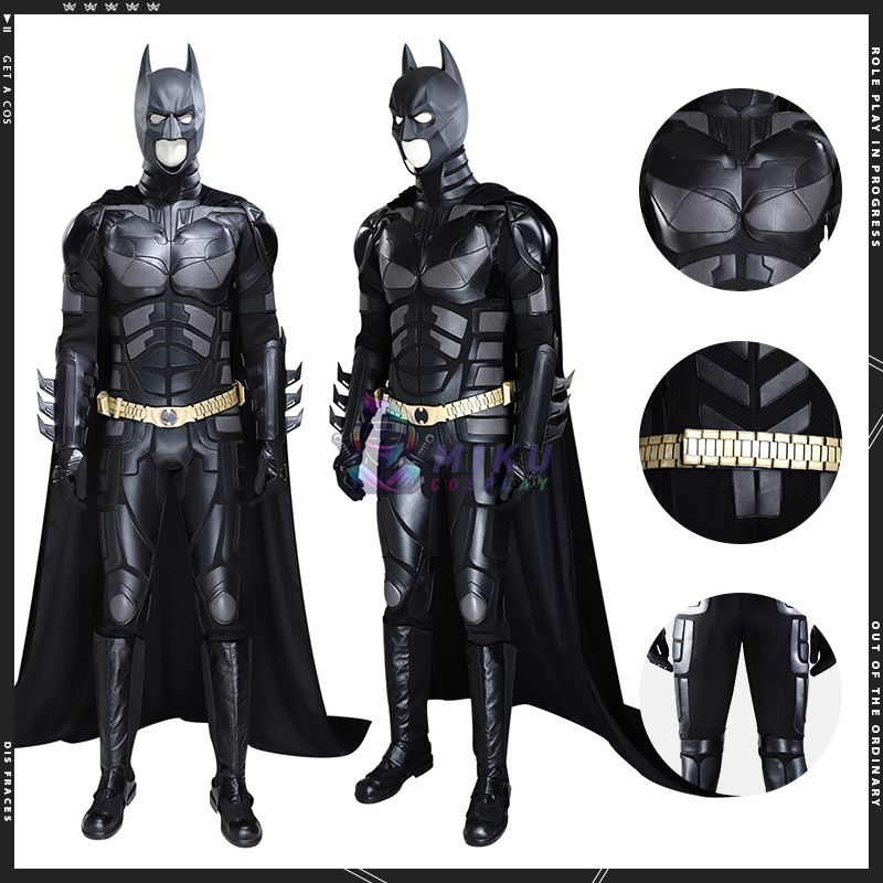 The Dark Knight Rises Cosplay Batman Costumes Leather Suit