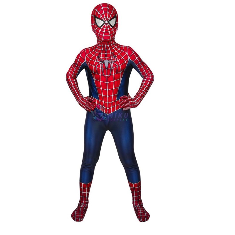 Kids Spiderman Costume S2 Tobey Maguire Spider Man Suits Replica ...