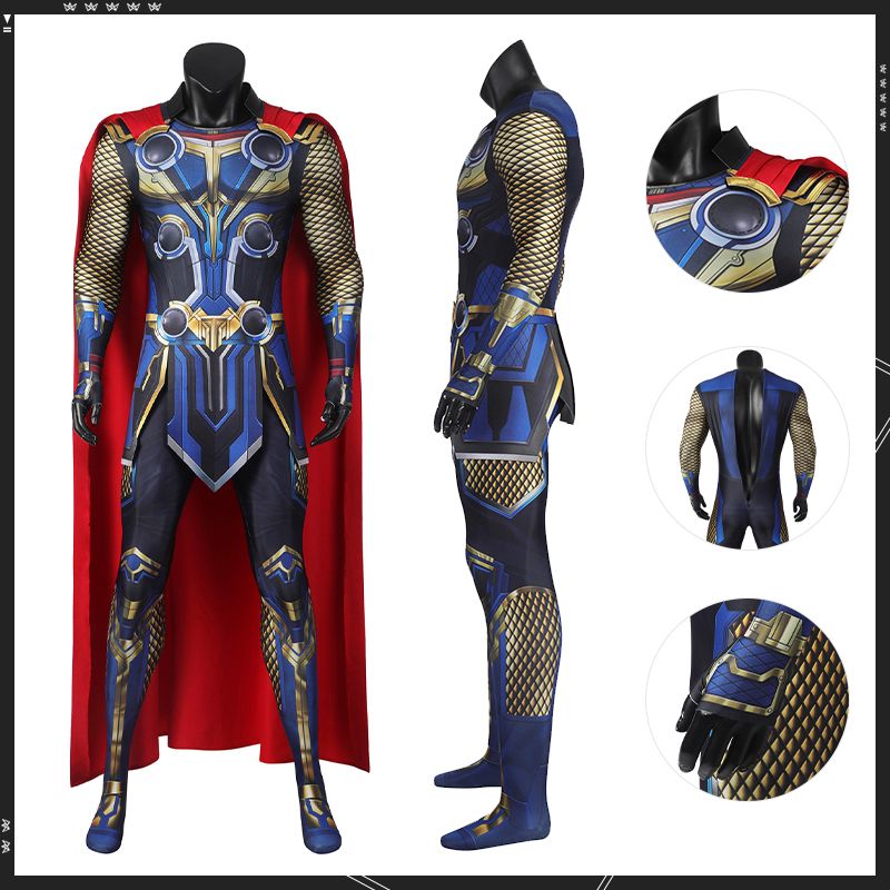 Thor Love and Thunder Thor Halloween Costume Jumpsuit